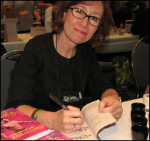 Pamela at the RWA literacy signing 2012